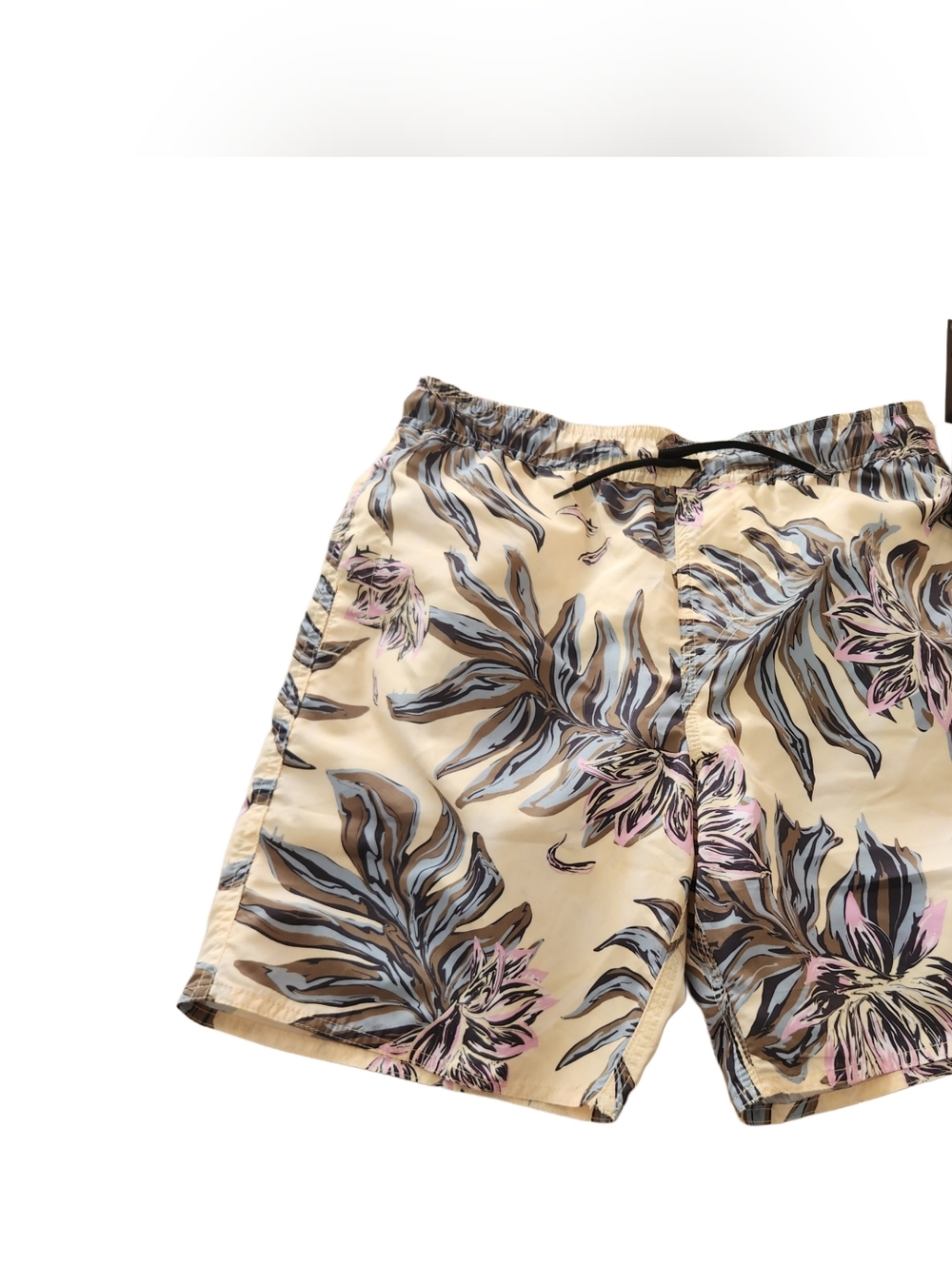 Volcom NwtYellow Floral Boyss Kids Swim Trunks Size 16